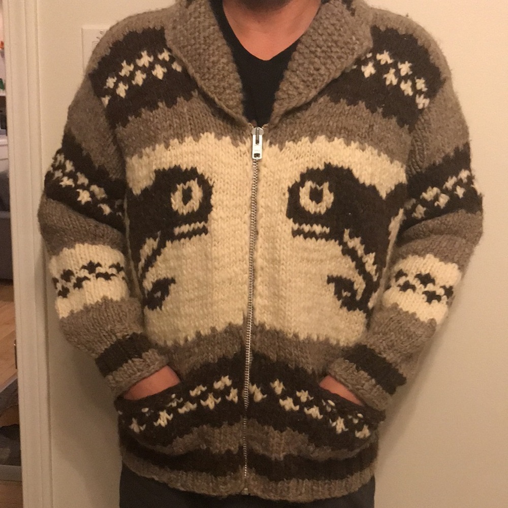 Mens Cowichan Wool Sweater